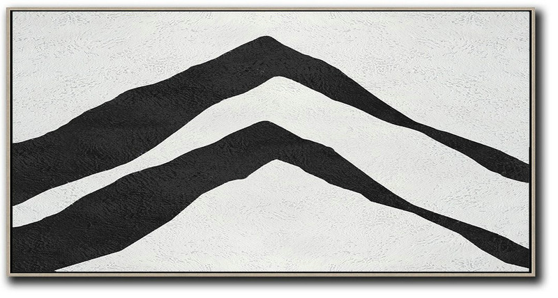 Original Art Acrylic Painting,Oversized Horizontal Minimal Art On Canvas - Large Wall Art Canvas